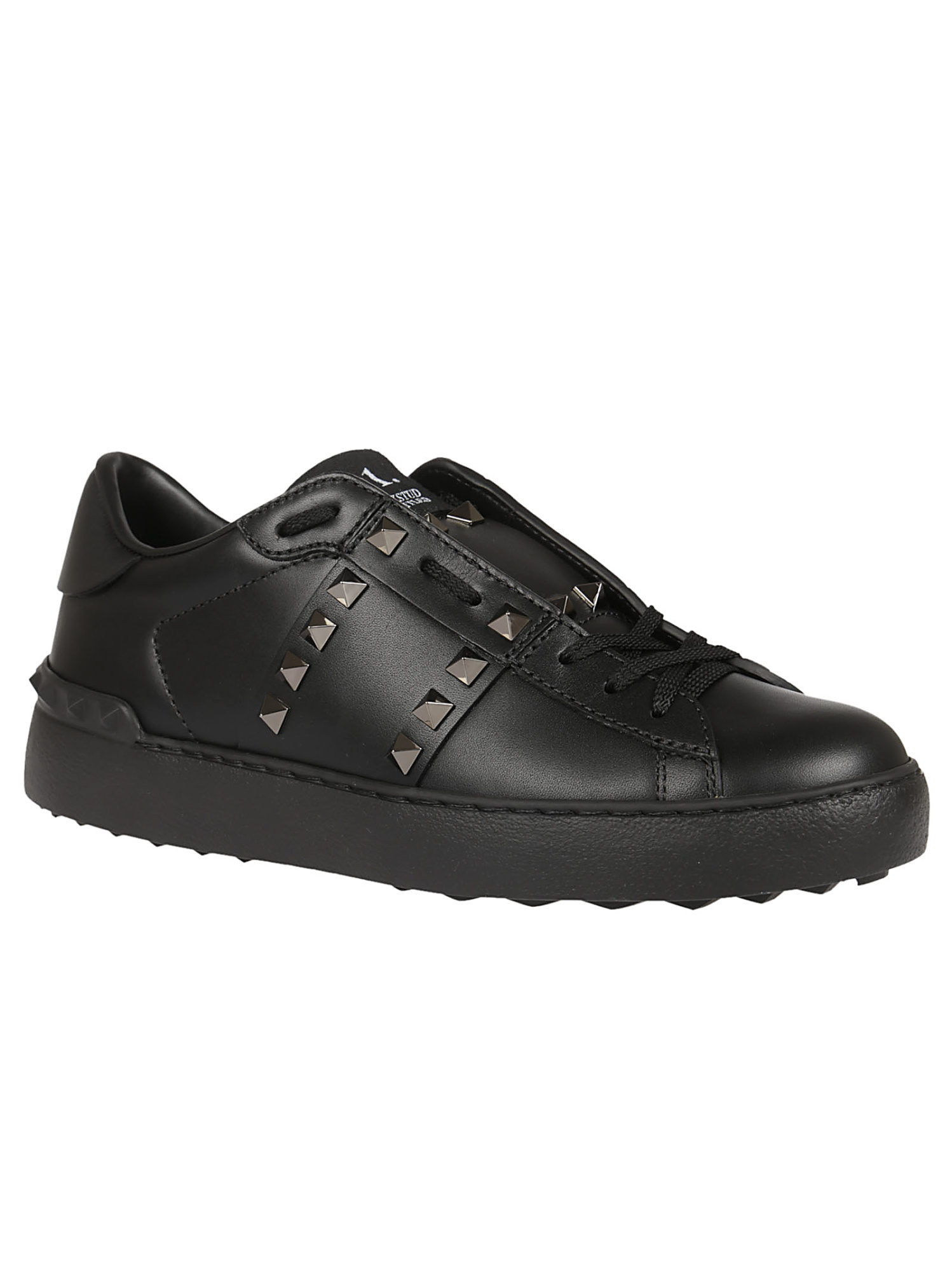 Valentino Garavani Woman Sneakers Black Size 8 Soft Leather In Black