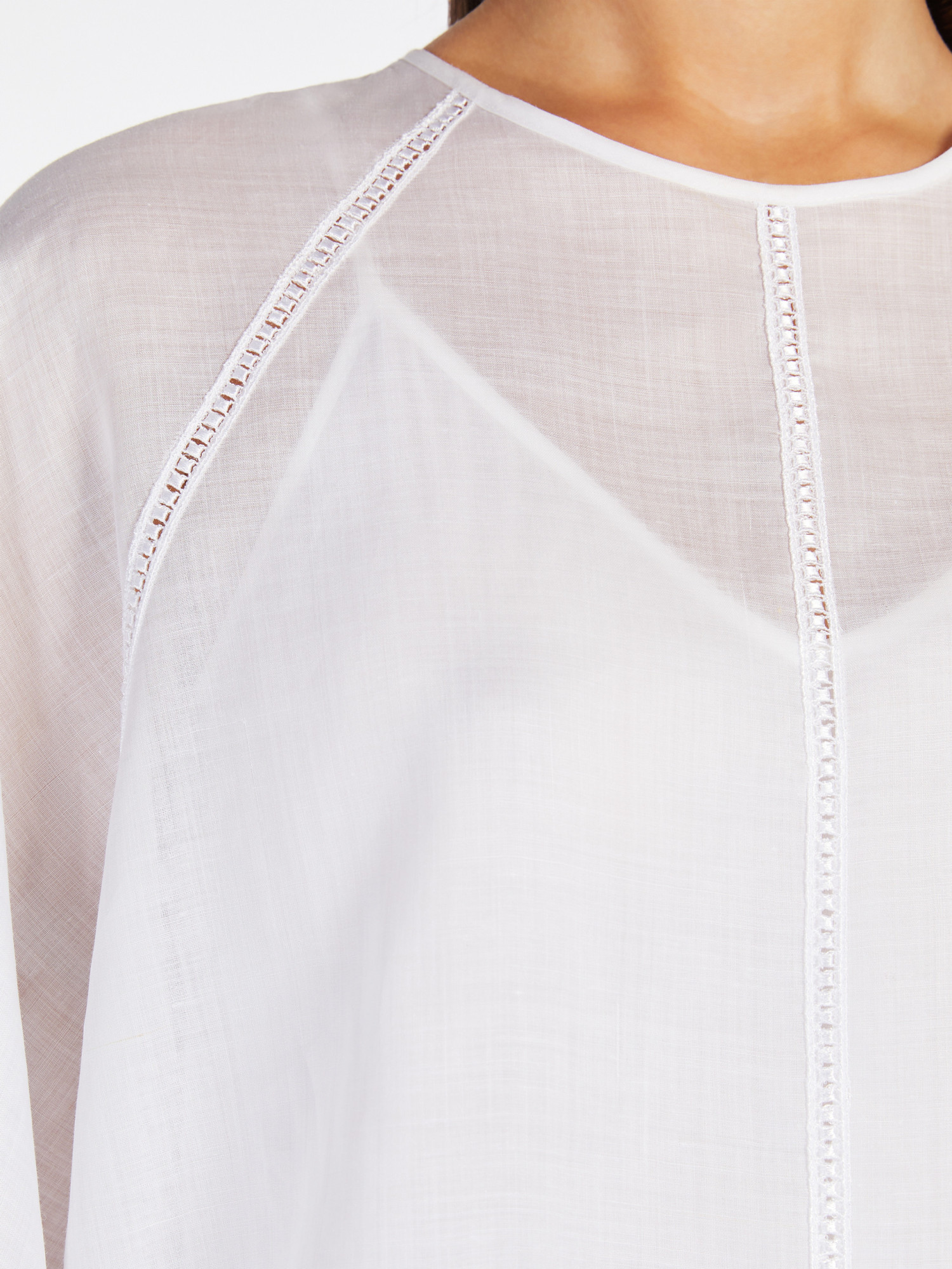 Max Mara Long Sleeve Shirt In White
