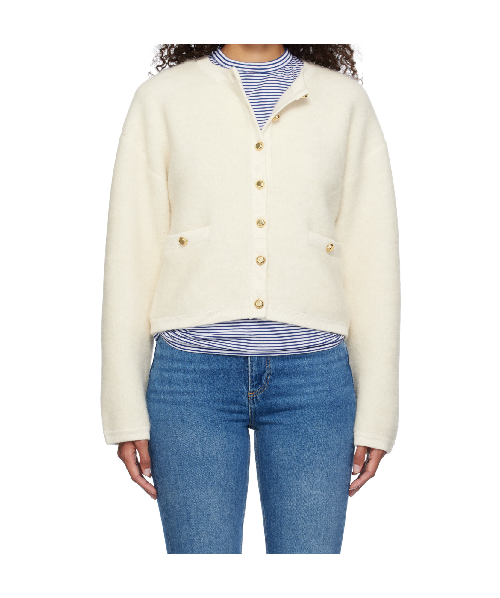 Rag & Bone Long-sleeved Cardigan In White