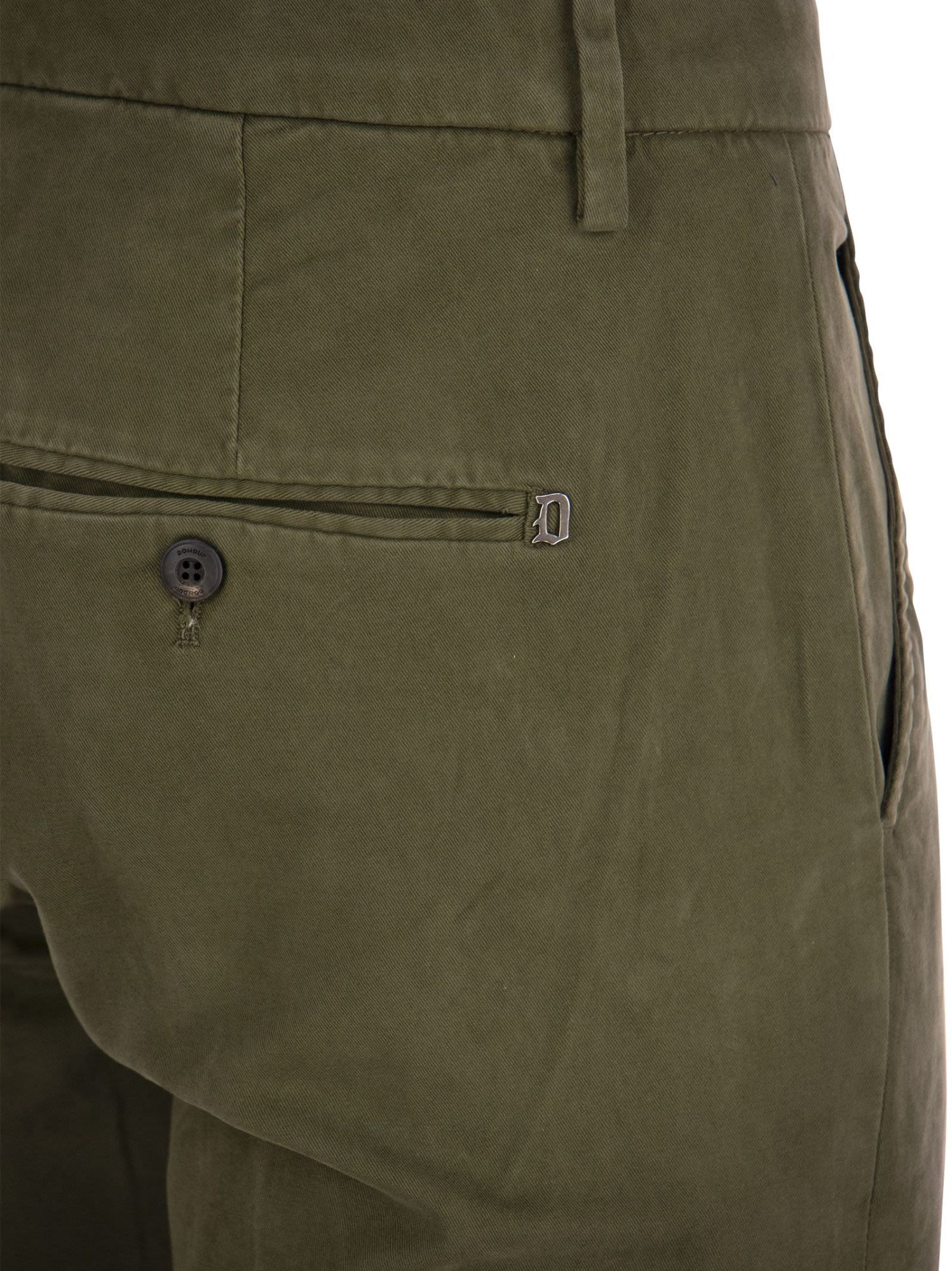 Dondup Men's Gaubert - Slim Milleraies Trousers In Green