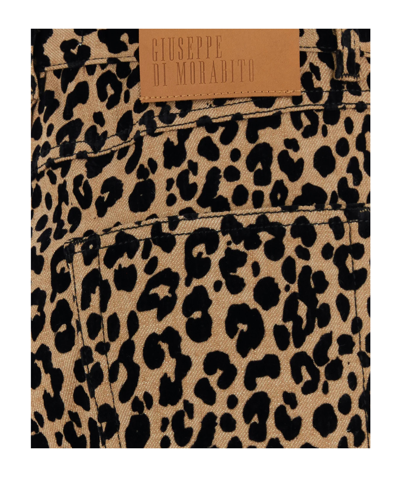 Giuseppe Di Morabito Printed Stretch Polyester Blend Pant In Animal Print