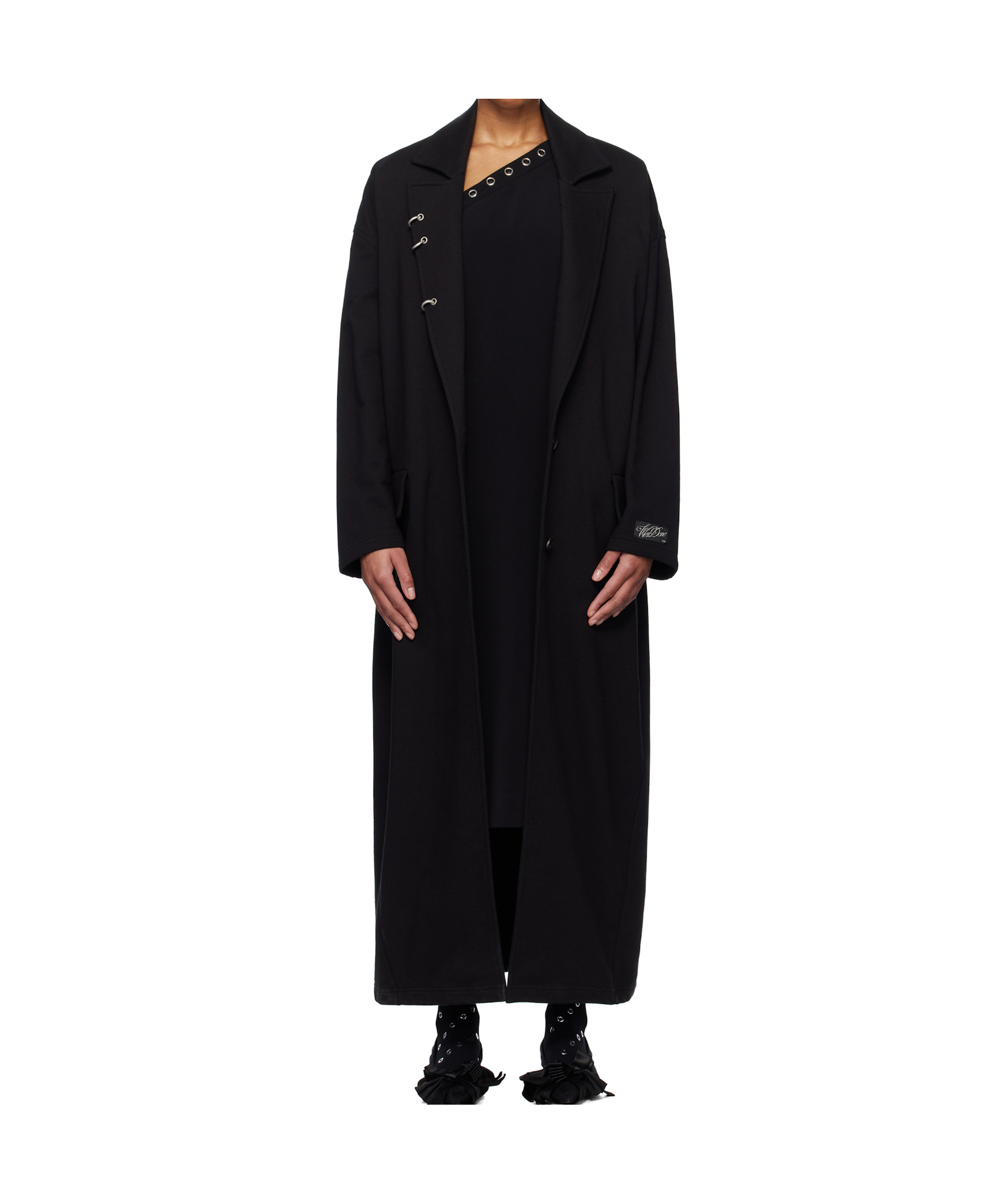 WE11 DONE LAPEL LONG SLEEVE COAT