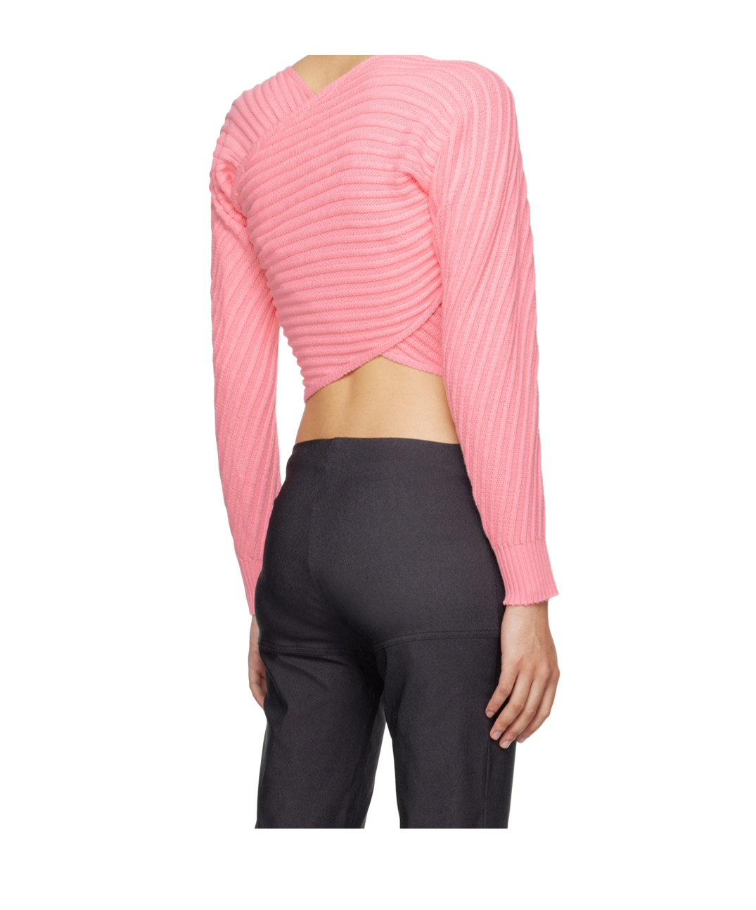 Gimaguas Marianne Mangas Ribbed-knit Jumper In Pink