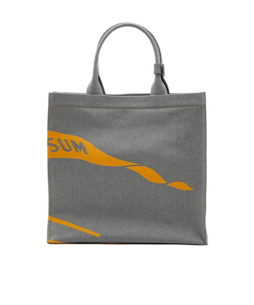 Burberry Small Ekd Canvas Tote In Multicolor