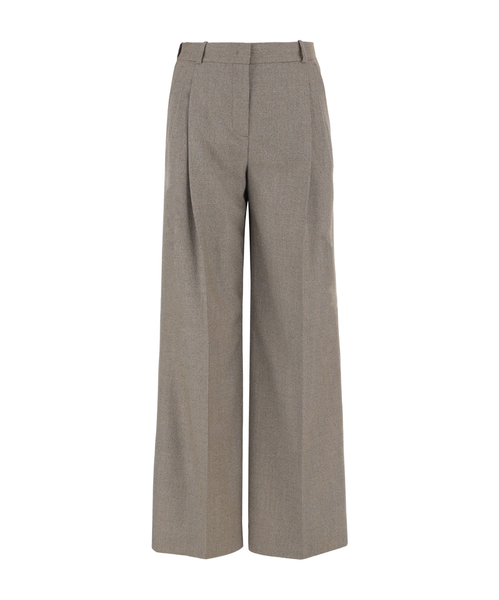 Ql2 Mafalda Wool Straight-leg Pants In Gray