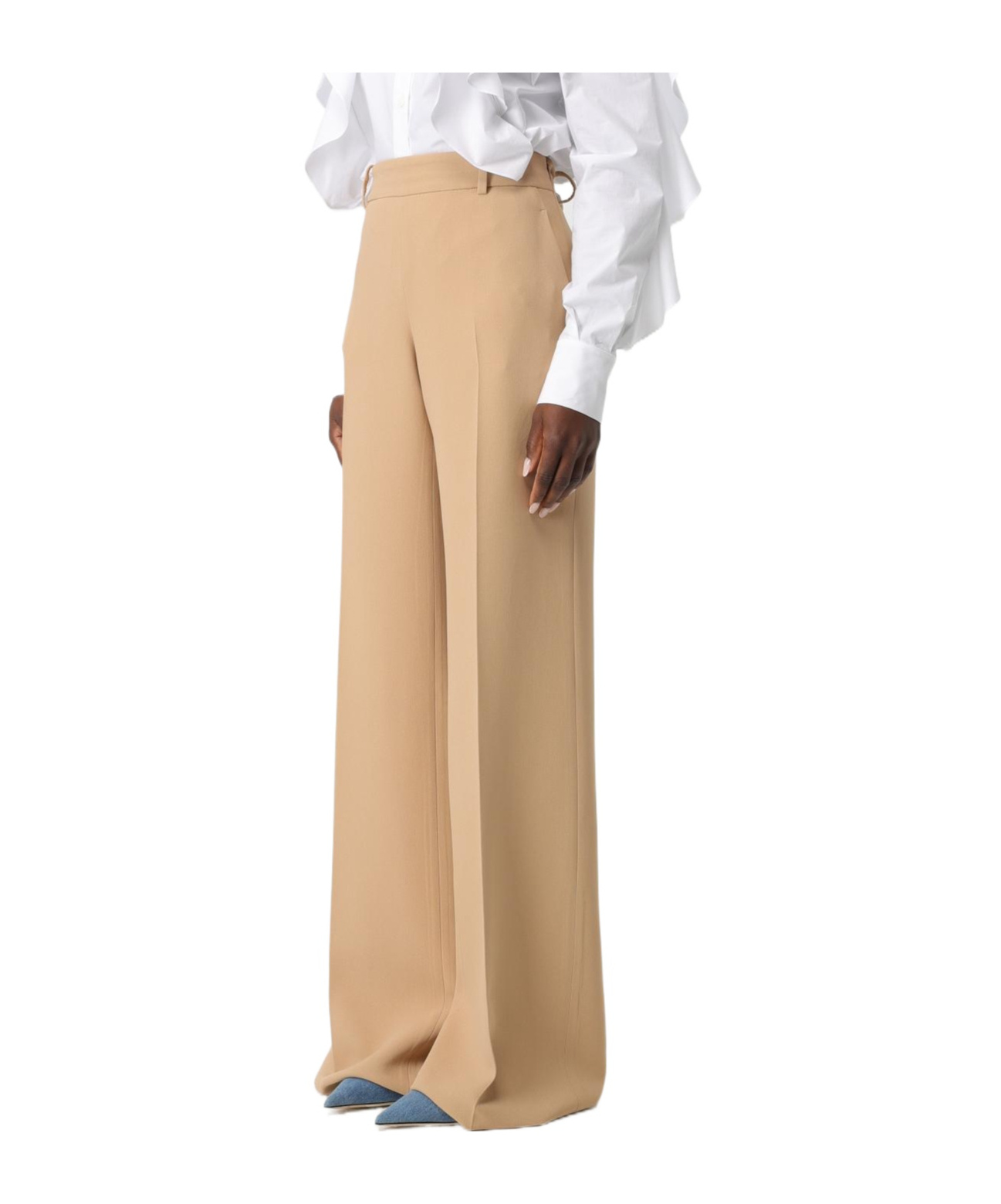 Ermanno Scervino Belt-loop Casual Pants In Nude