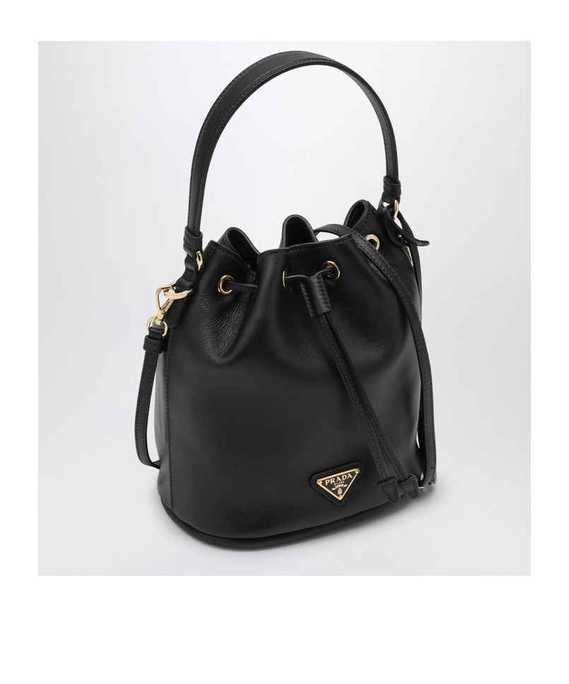 Prada Borsa A Secchiello Re-edition 1978 In Re-nylon Nero Donna In Black