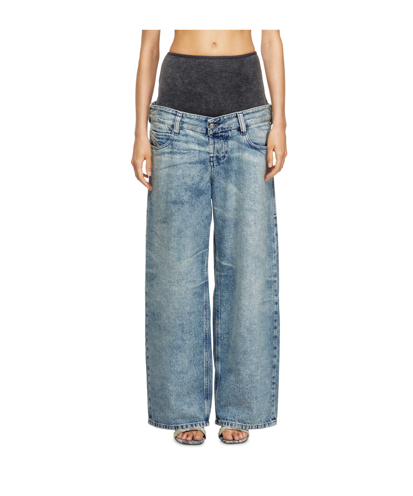 Diesel Acid-wash Jeans In Blue