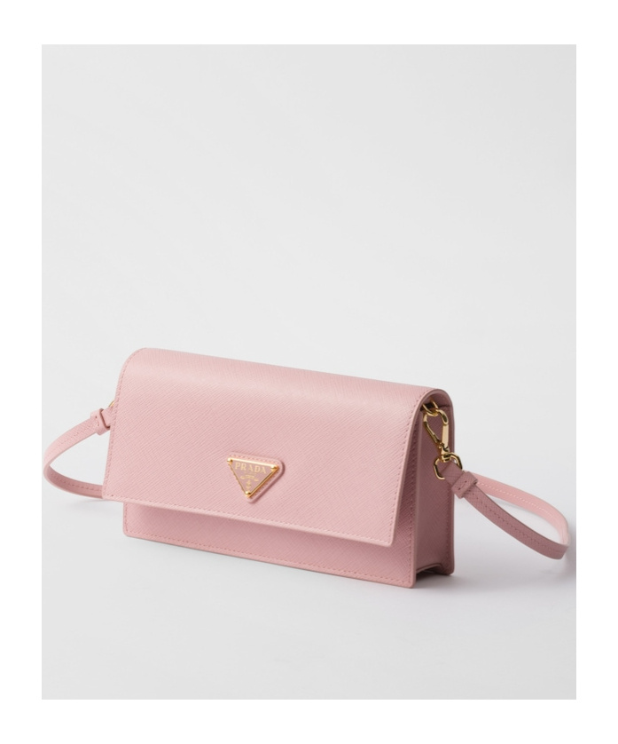 Prada Mini Bag Aus Saffiano-leder In Pink