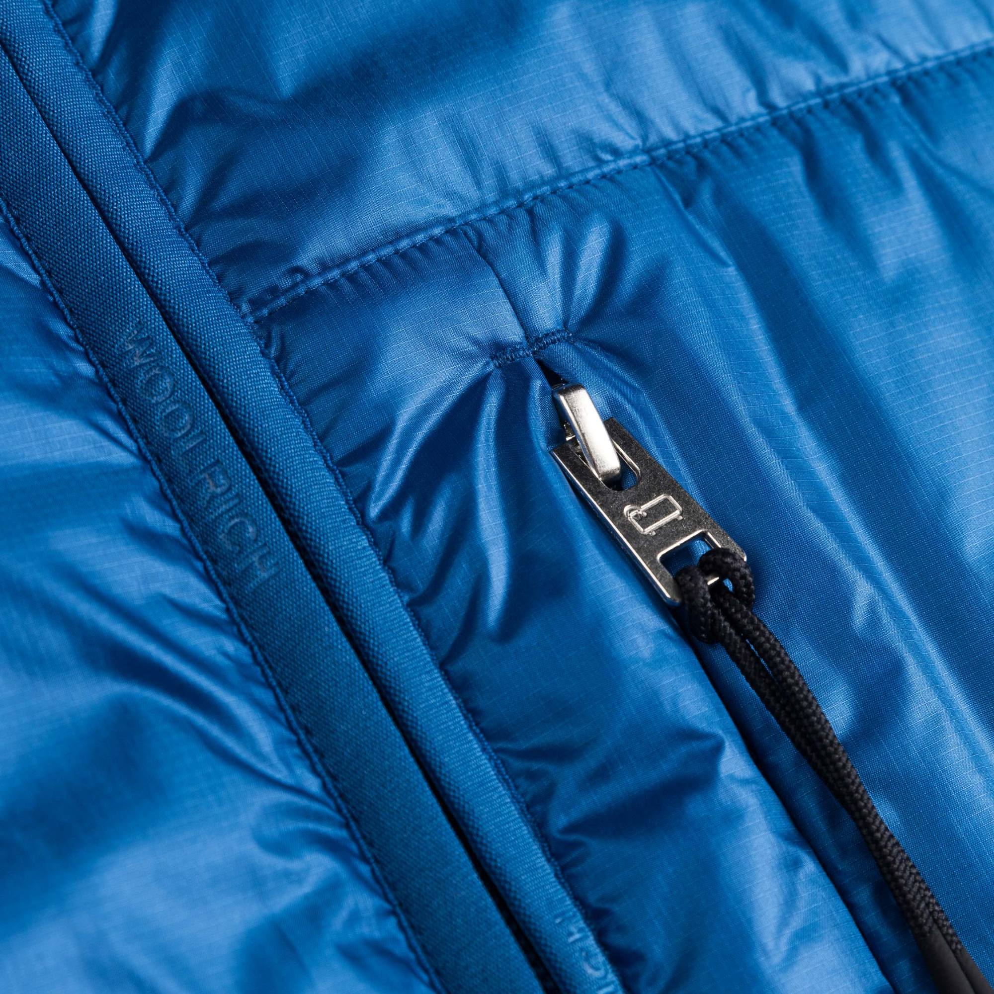 Woolrich Pertex Padded Shirt Jacket In Blue