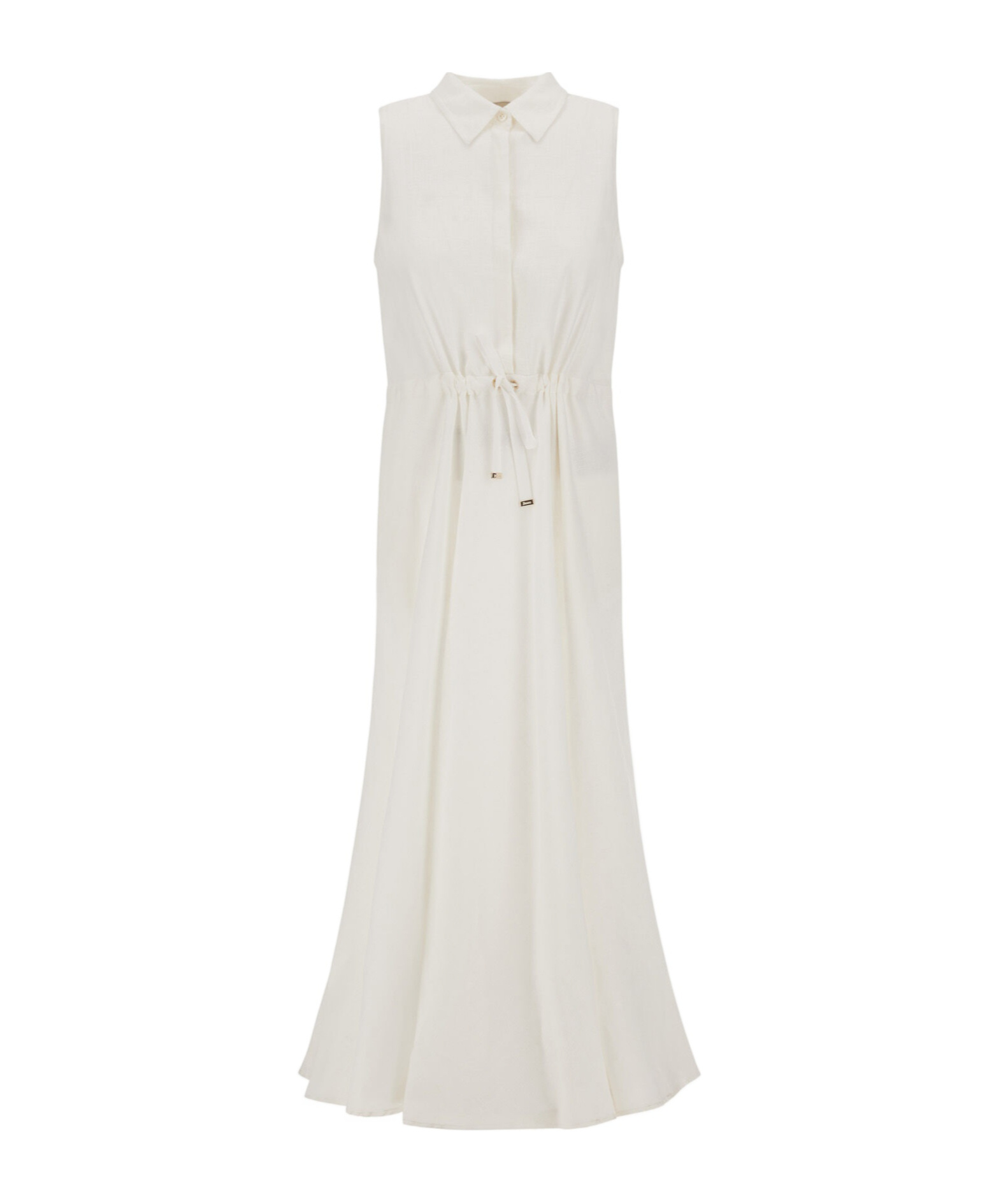 Herno Drawstring Waist Dress In Neutral