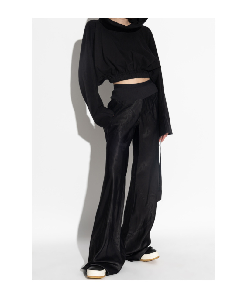 Rick Owens Drkshdw Long Sleeve Sweatshirt In Black