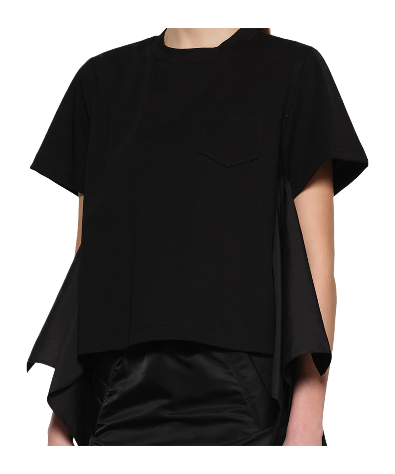 Sacai Short-sleeved T-shirt In Black