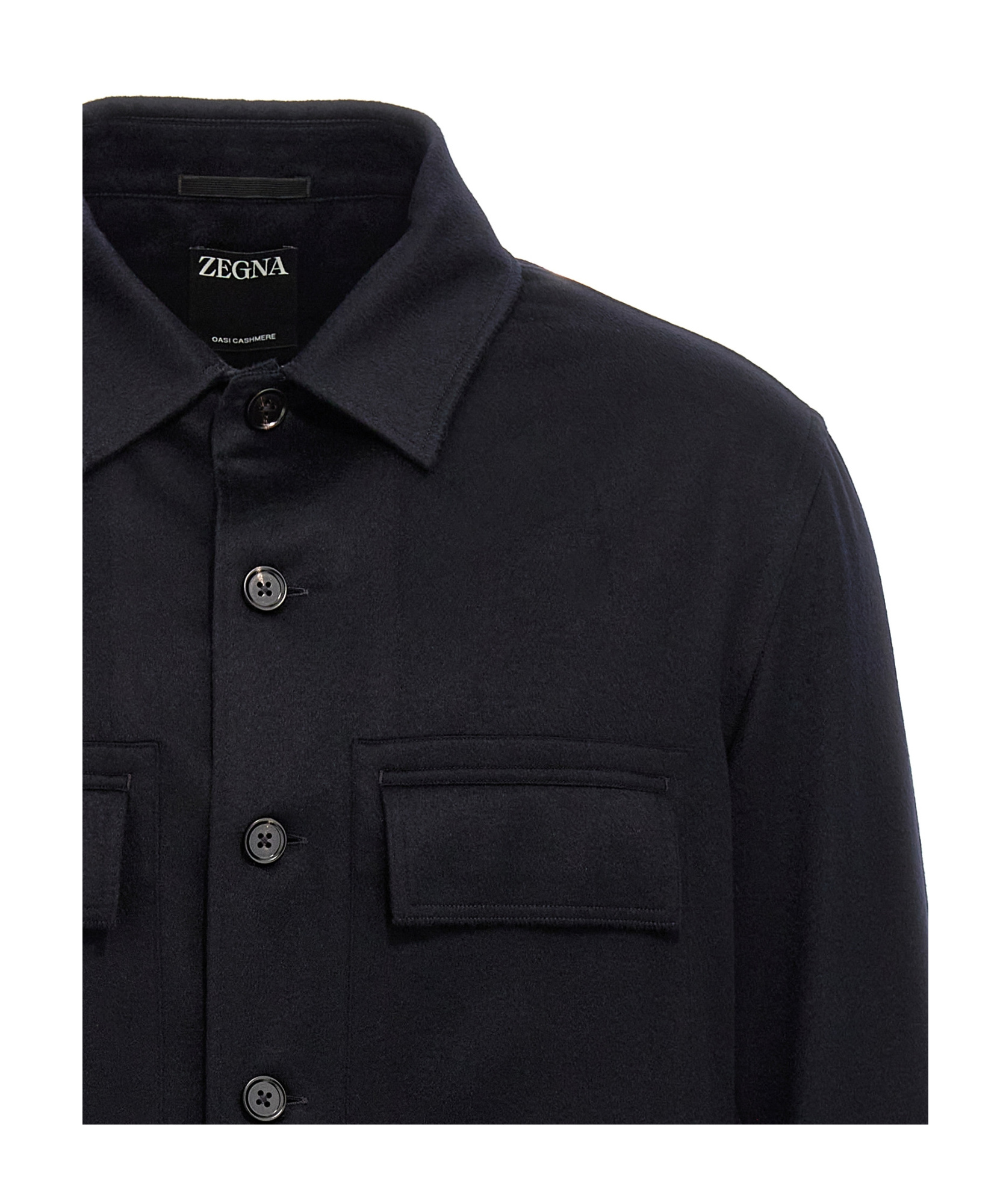 Shop Zegna Oasi Cashmere Alba Overshirt In Black