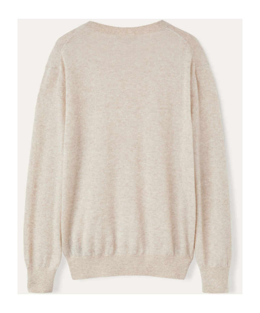 Loro Piana Long-sleeved Crewneck Jumper In Nude