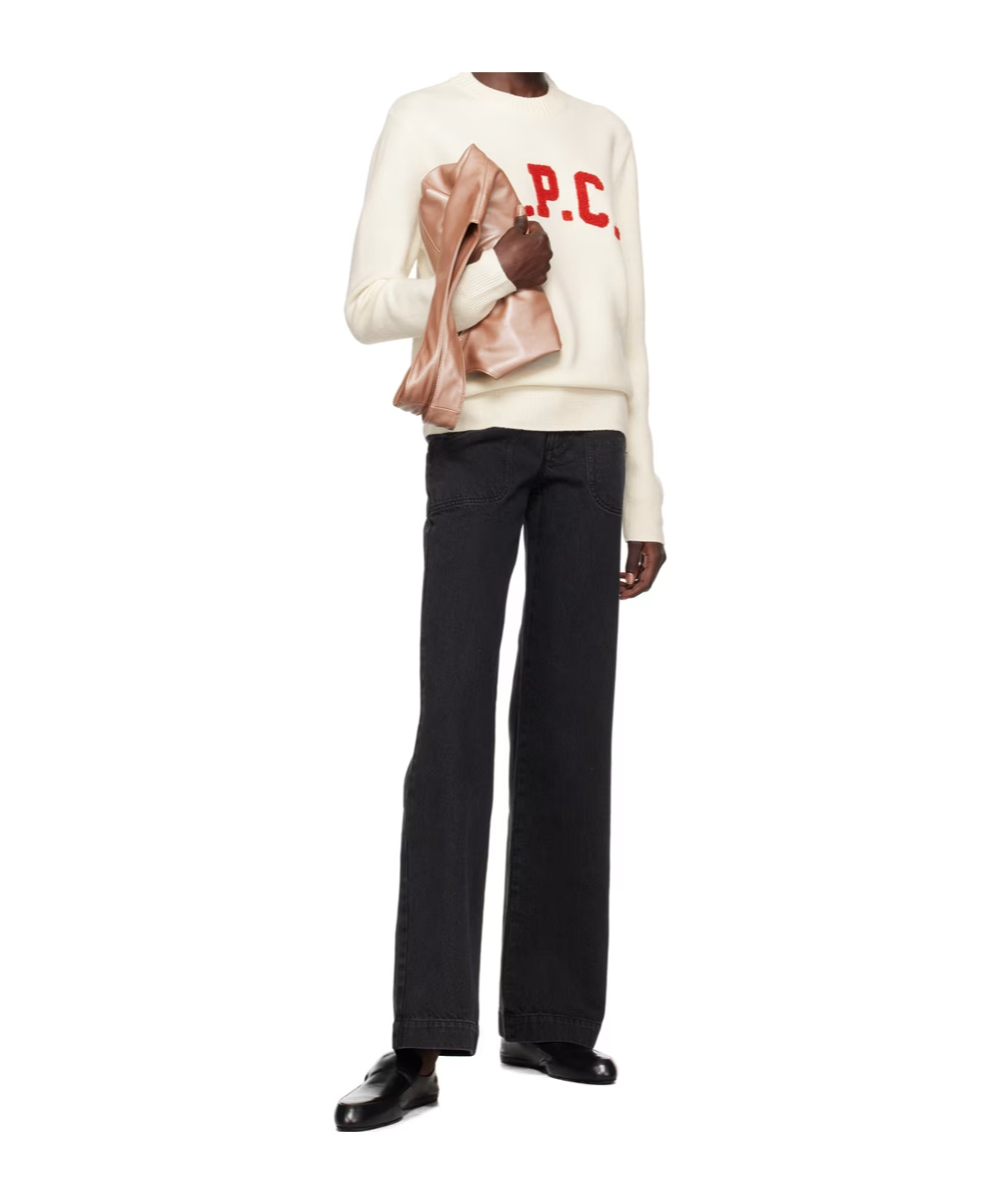 Apc Seaside High-rise Jeans In Black