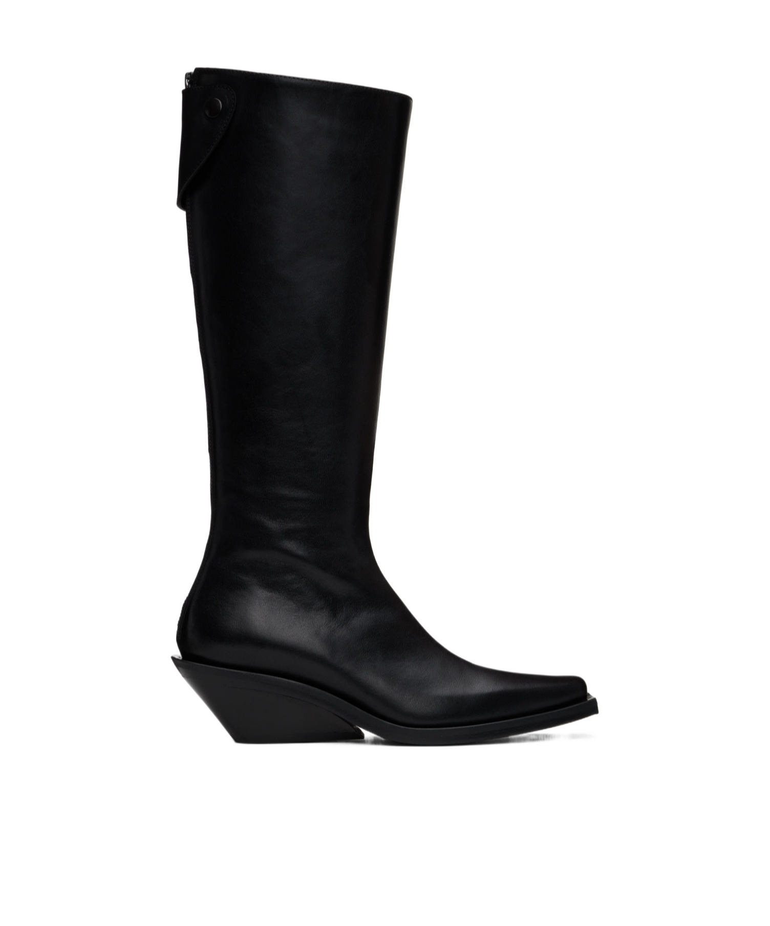 Ann Demeulemeester Pointed And Square Toed Boots In Black