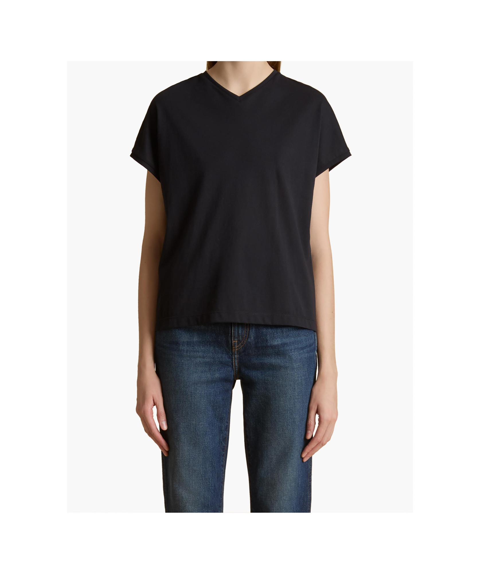 Khaite Mae Short-sleeved T-shirt In Black