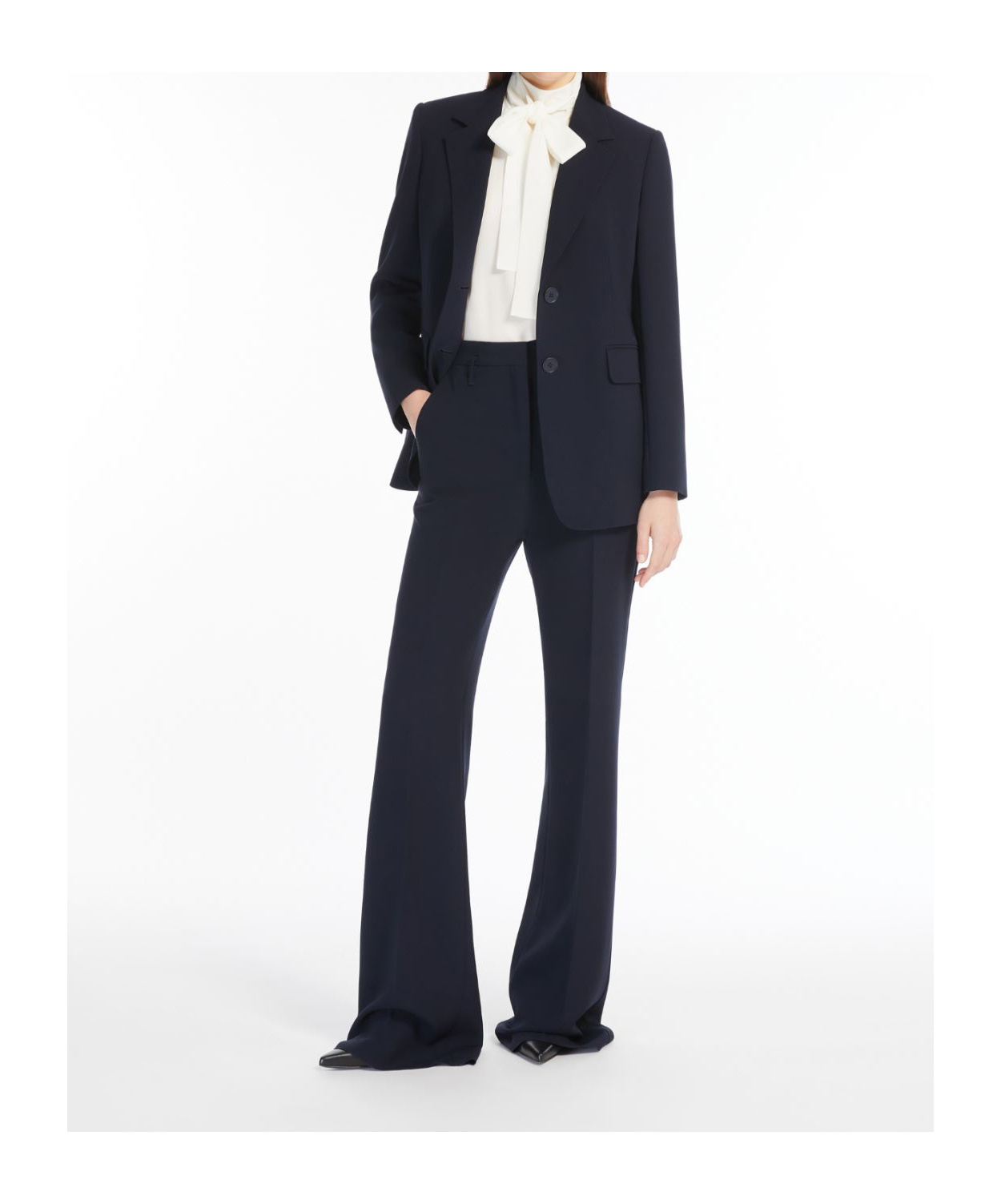 Max Mara Flared Cady Trousers