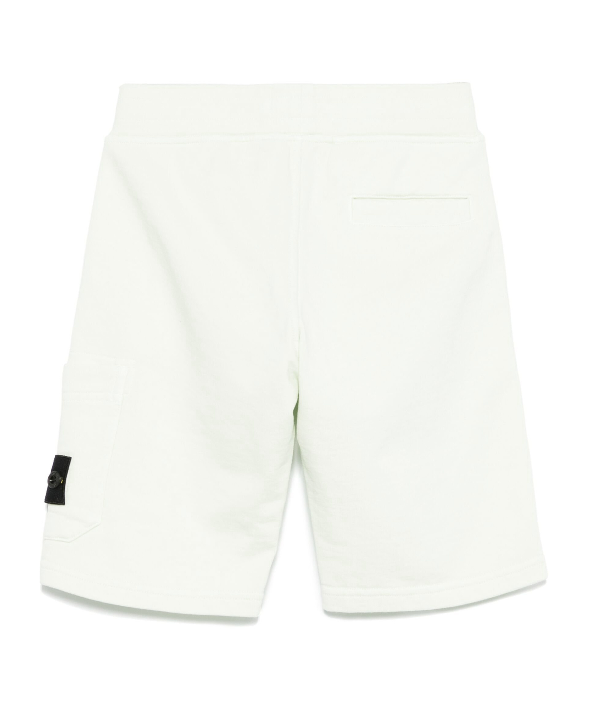 Stone Island Elastic Waist Shorts In White