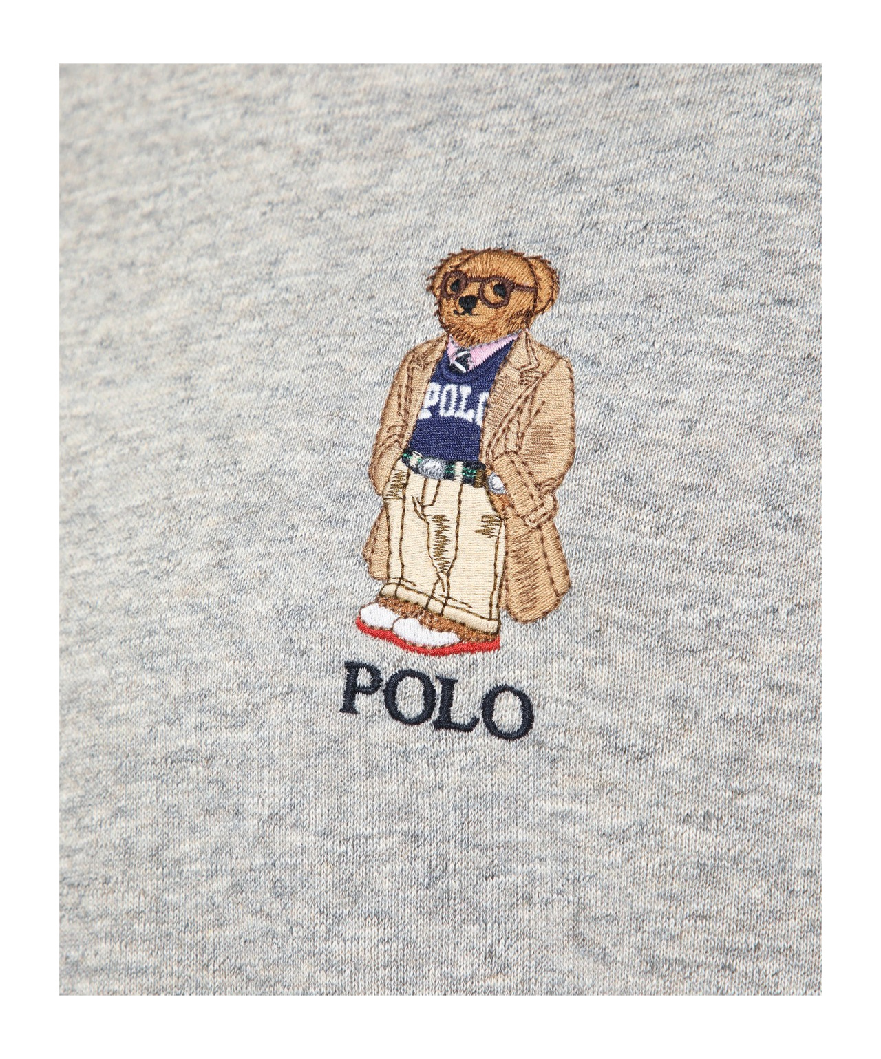Polo Ralph Lauren Gray Polo Bear Hoodie In Gray