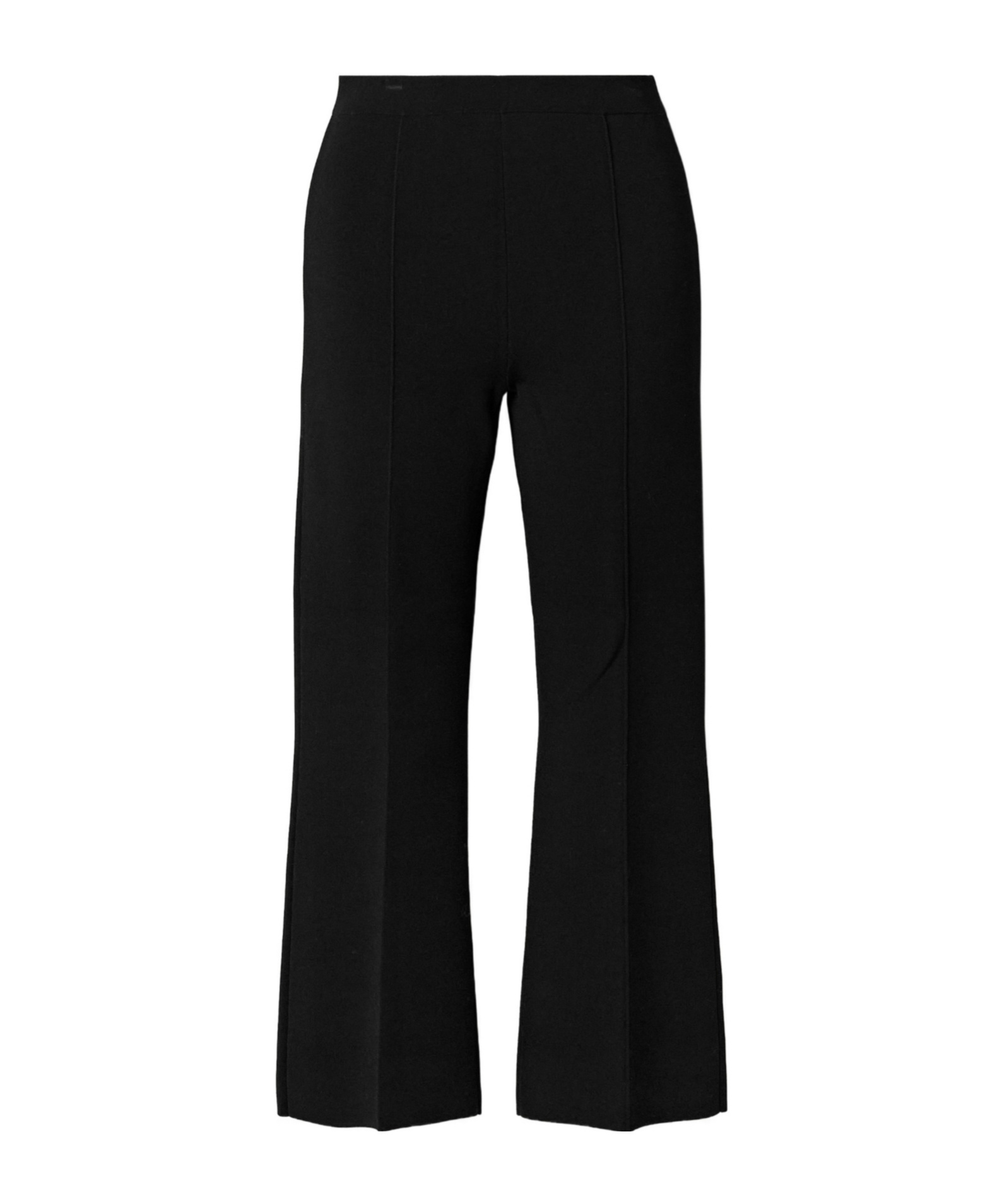 Theory Cropped Knitted Flared Pants In Black