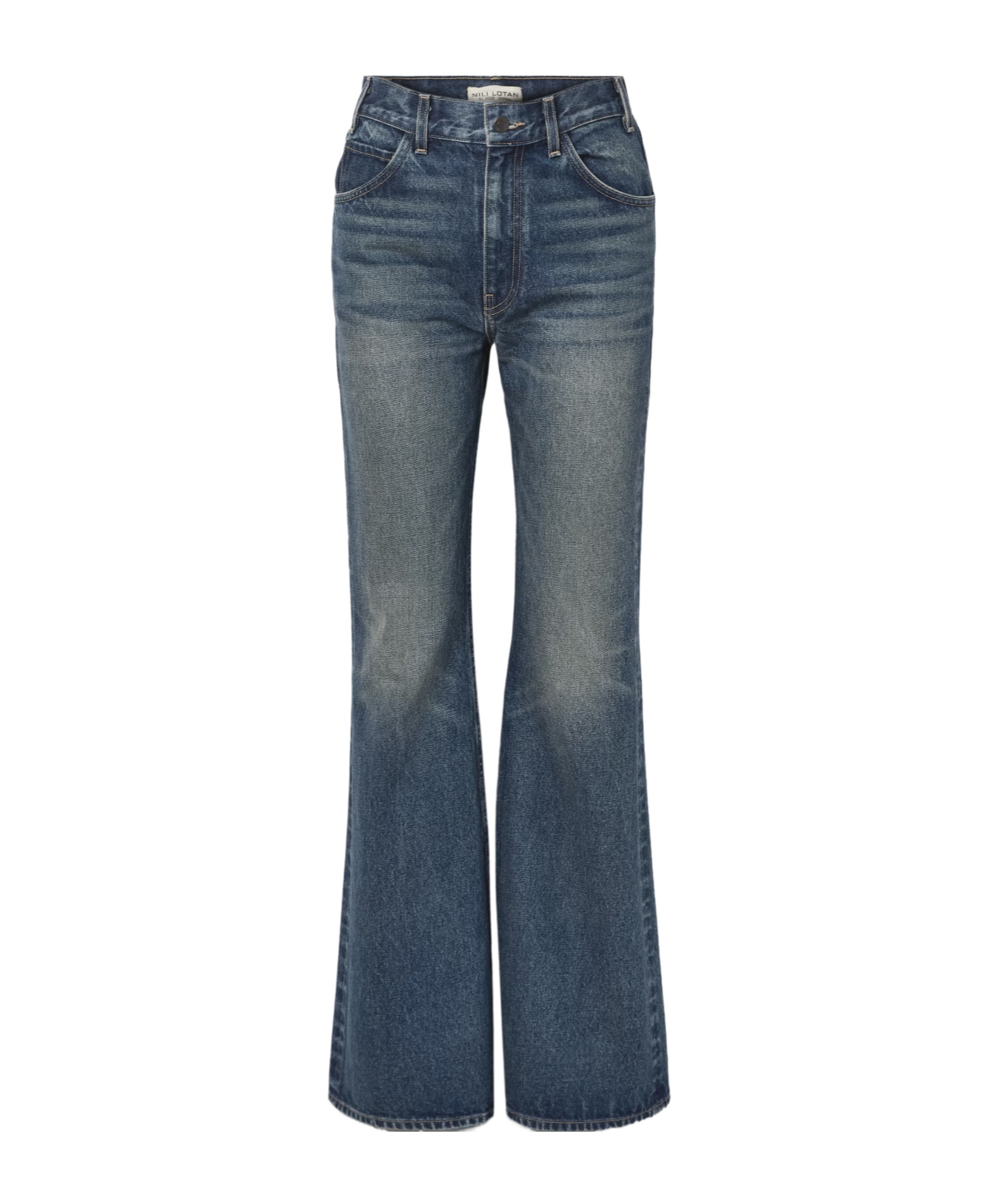 Nili Lotan Roe Flared Jeans In Blue