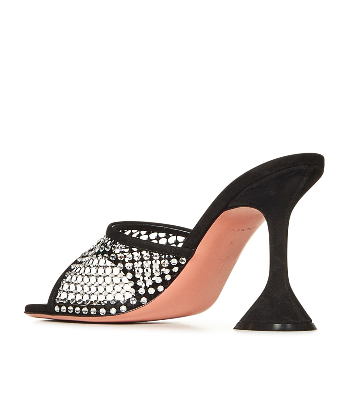 Shop Amina Muaddi Lupita Heeled Mules