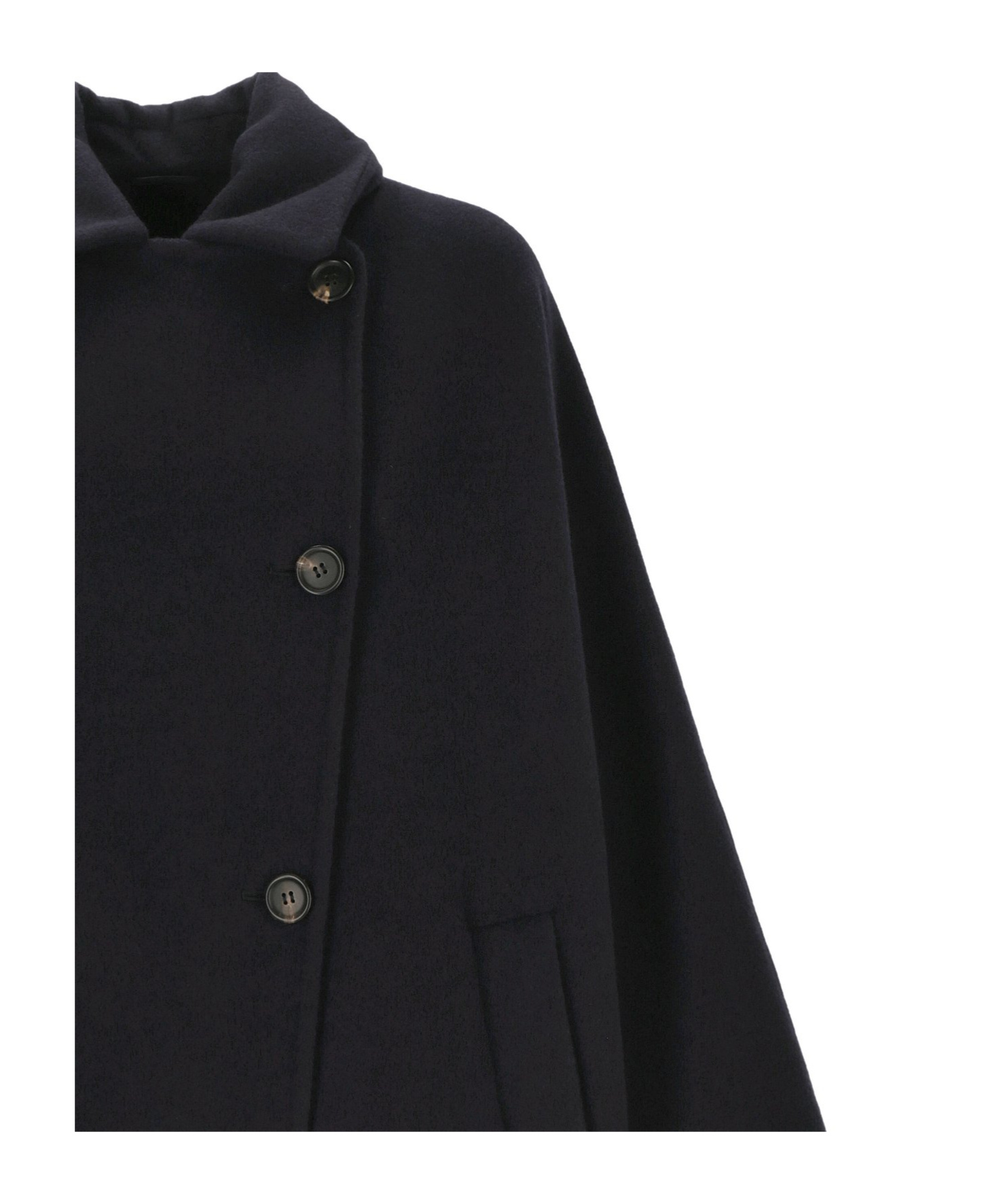 Brunello Cucinelli Virgin Wool-cashmere Double-breasted Jacket In Black