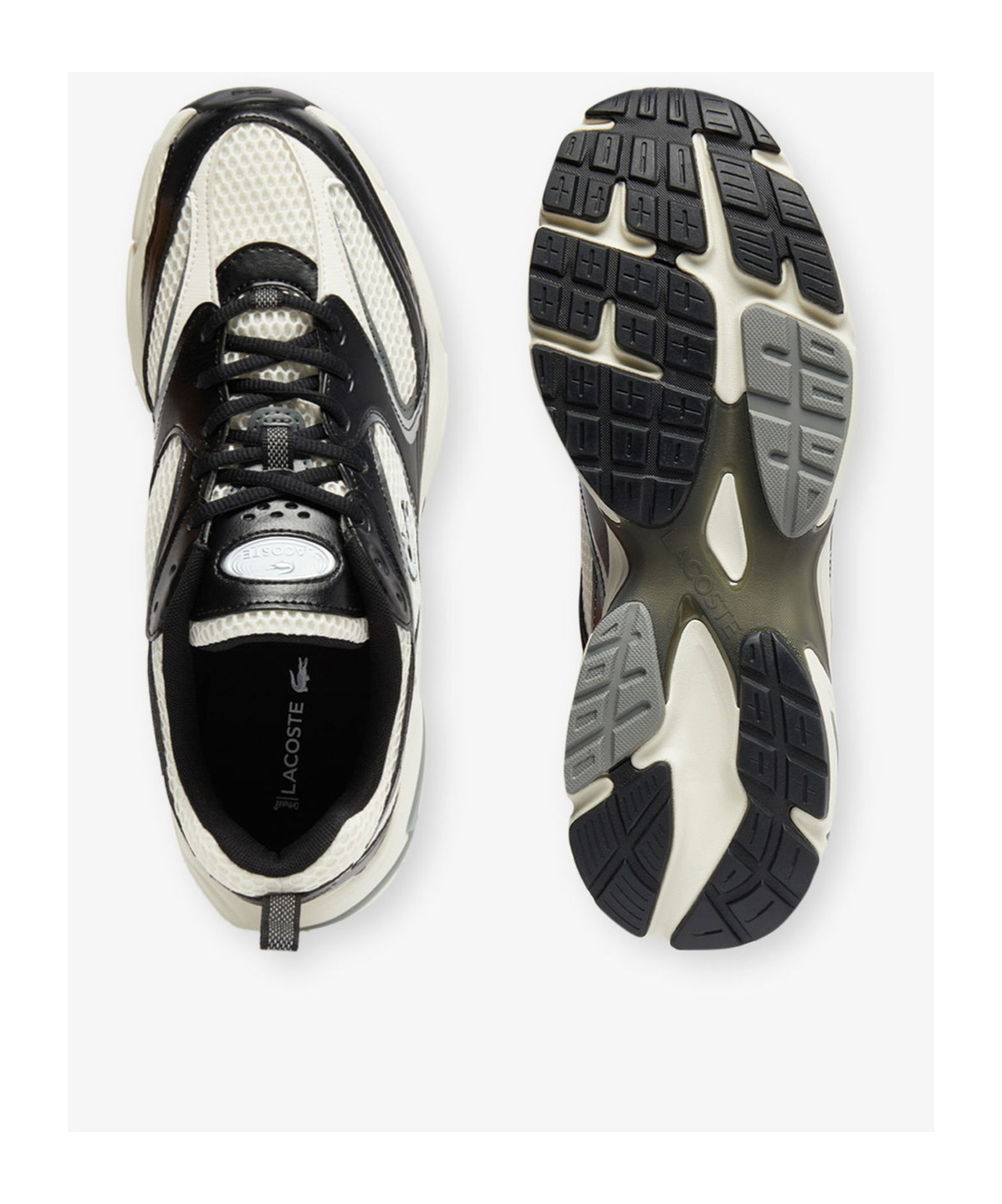 Lacoste Storm 96 2k Mesh-panelled Sneakers In White