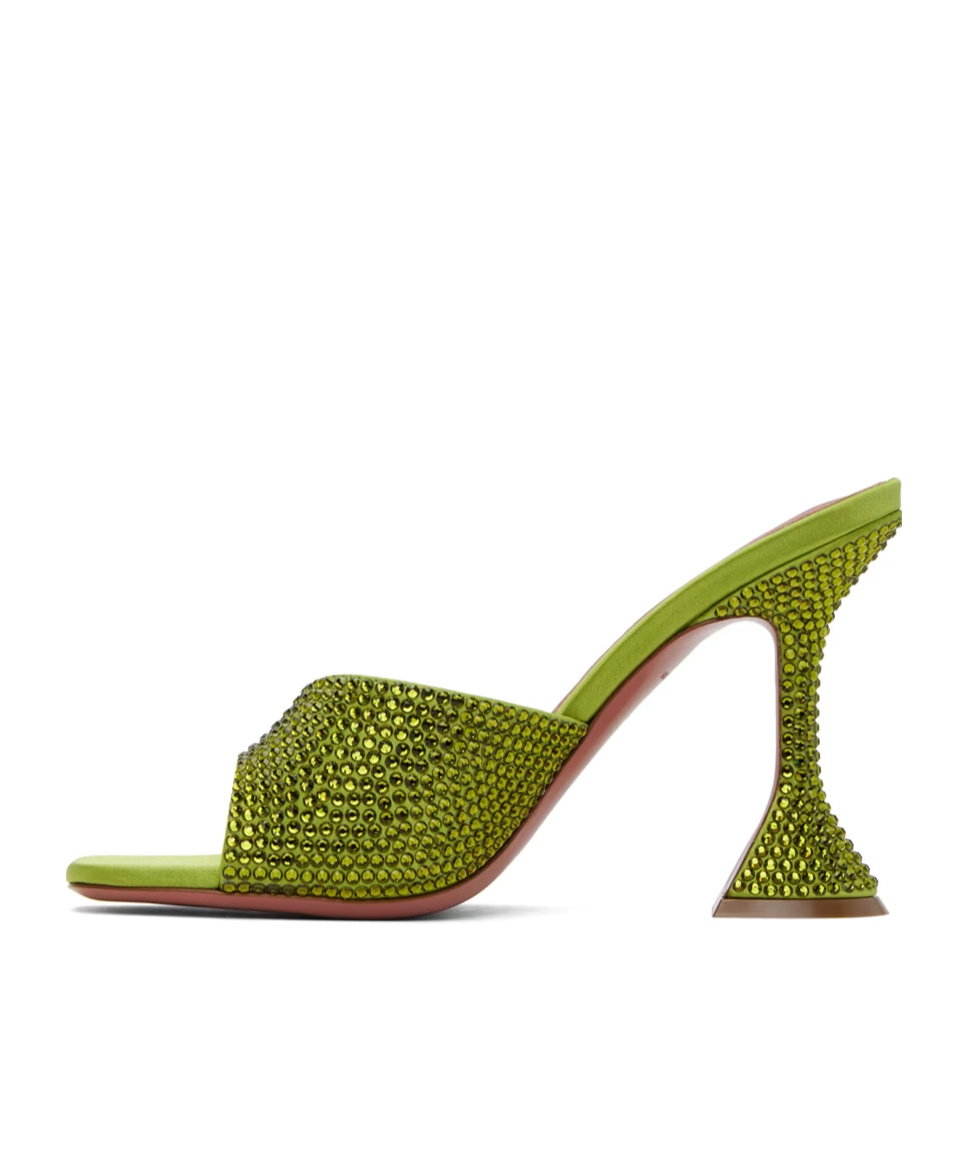 AMINA MUADDI LUPITA CRYSTAL HIGH-HEELED SANDALS