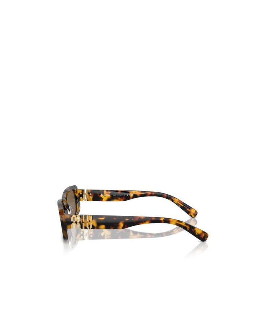 Miu Miu Womens Brown Mu 08zs Rectangle-frame Acetate Sunglasses In Brown