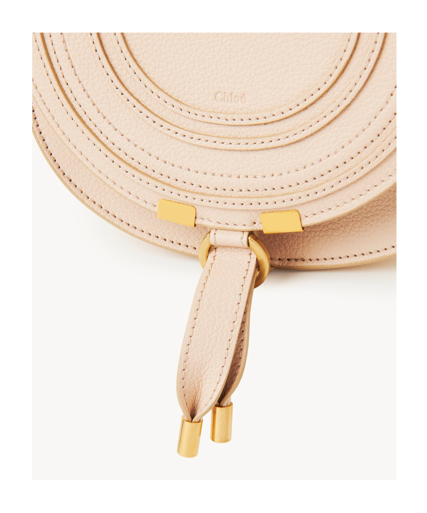 Chloé Marcie Leather Crossbody Bag In Nude