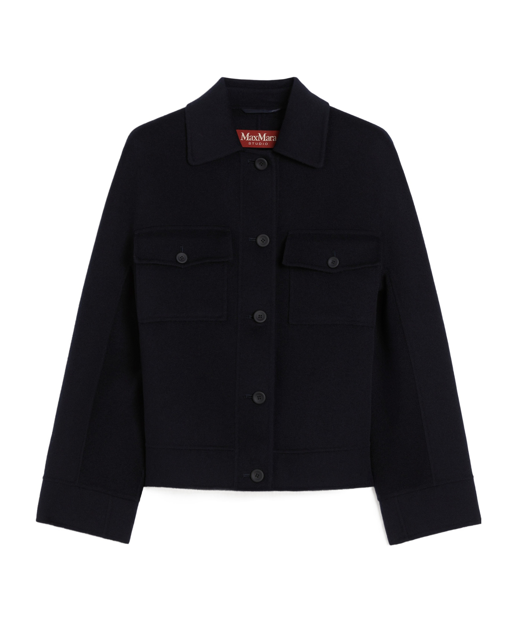 Max Mara Long Sleeve Casual Jacket In Black