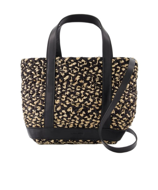 Vanessa Bruno Logo Strap Satchel In Black