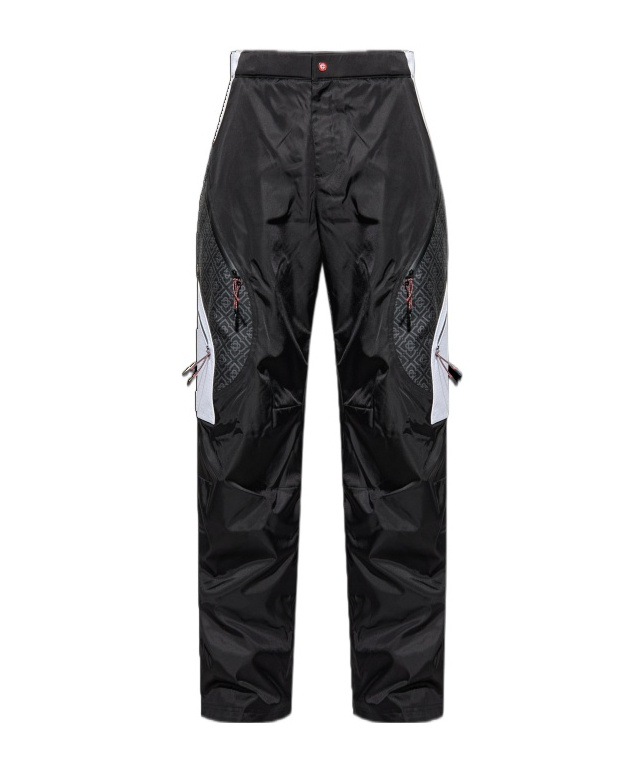 Casablanca Monogram Panelled Trousers In Black
