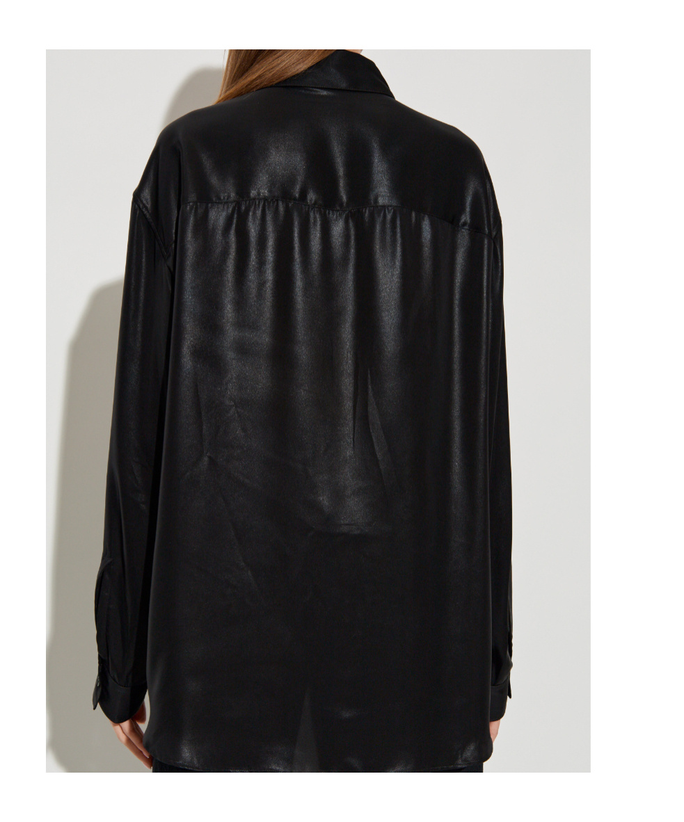 Diesel C-simplier Buttoned Logo Shirt In Black