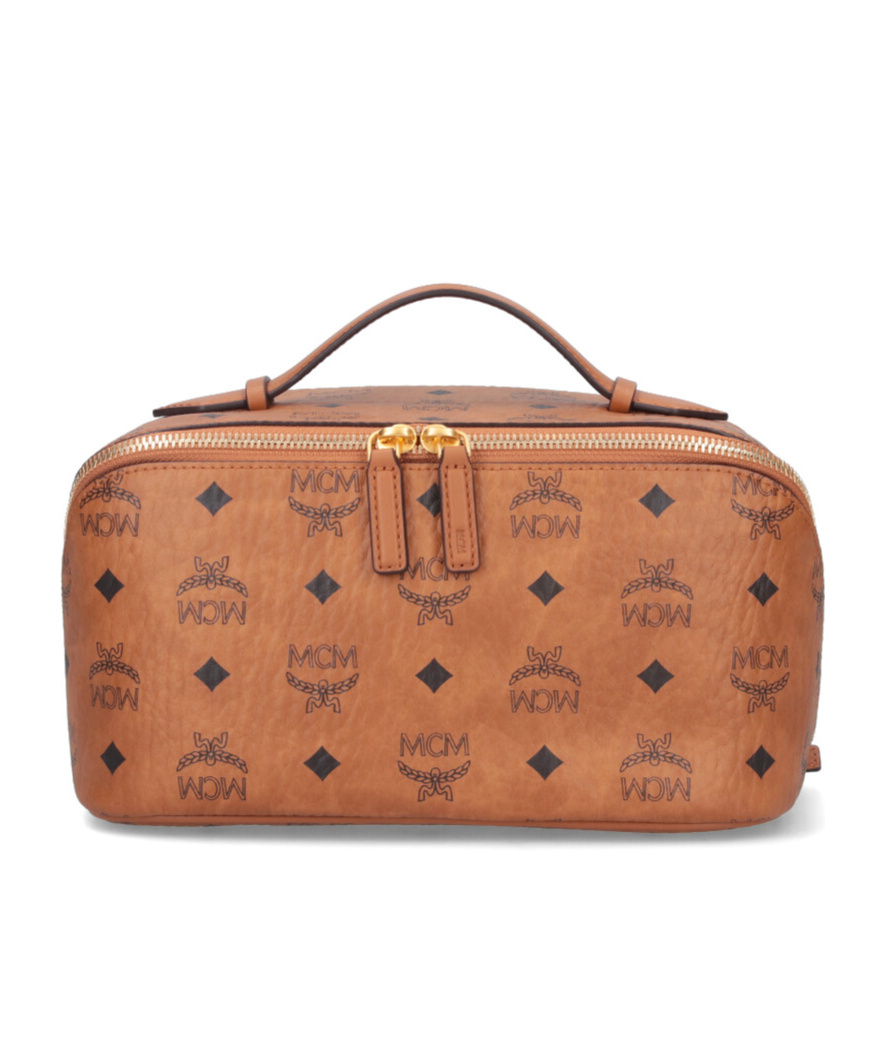 Mcm Rectangular Shape Side Strap Top Handle