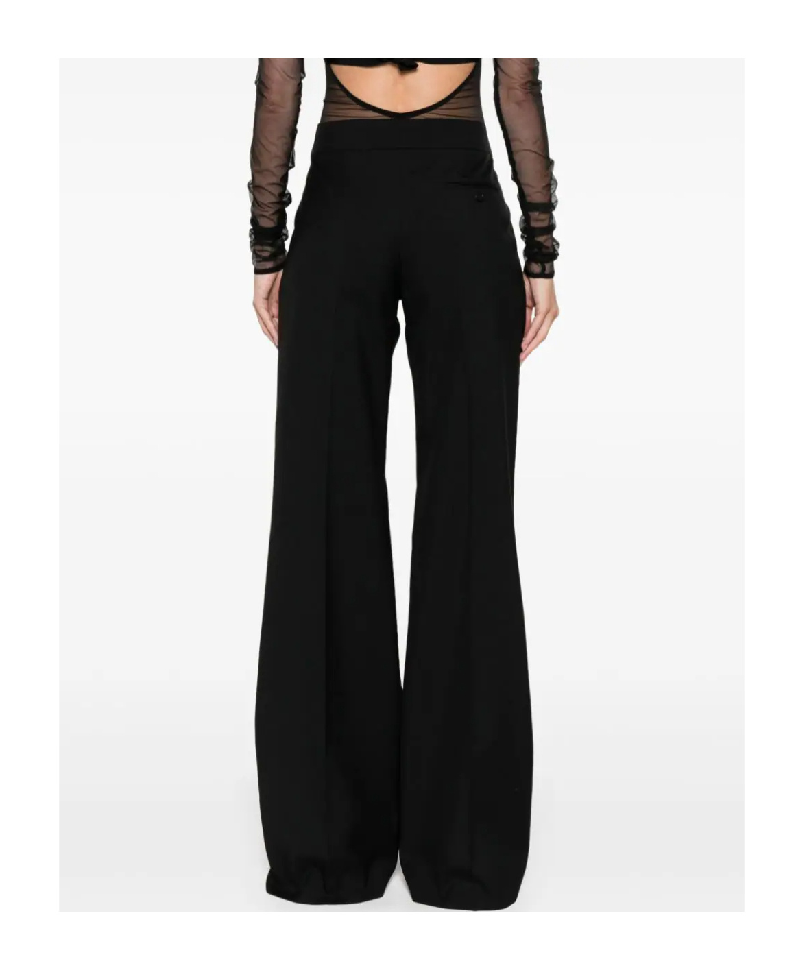 Alexander Mcqueen Pleat-detail Trousers In Black