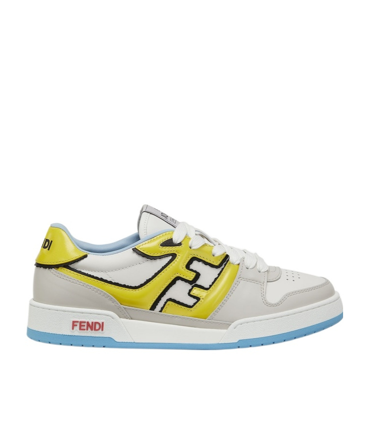 Fendi Silvia And The Baguette Sneakers In Gray