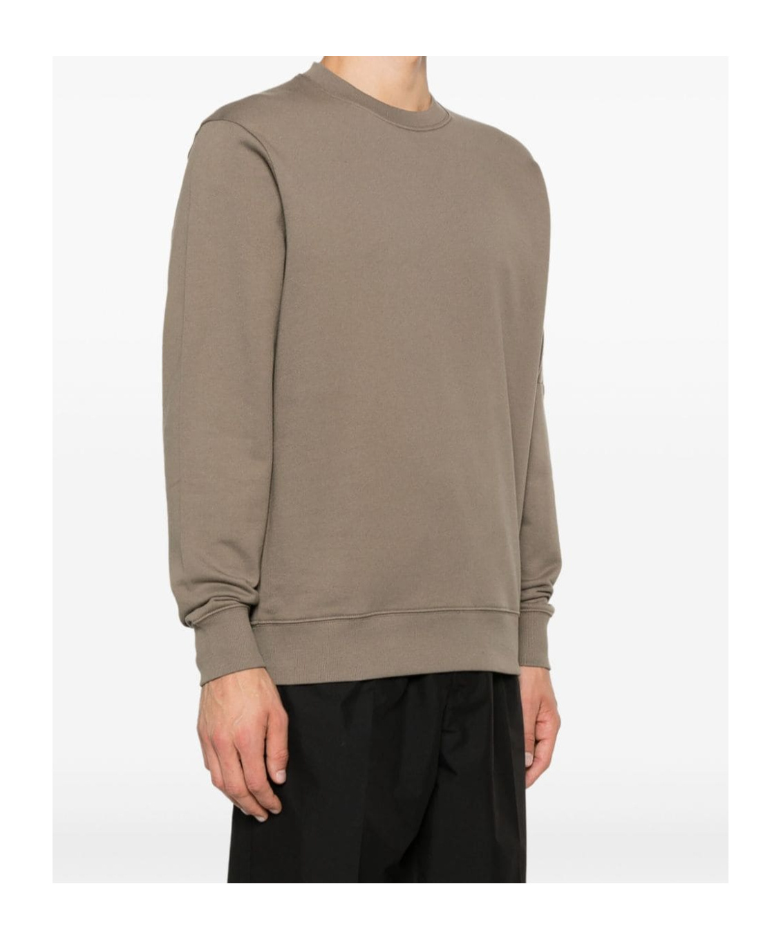 Shop C.p. Company Long-sleeved Sweater In Gray