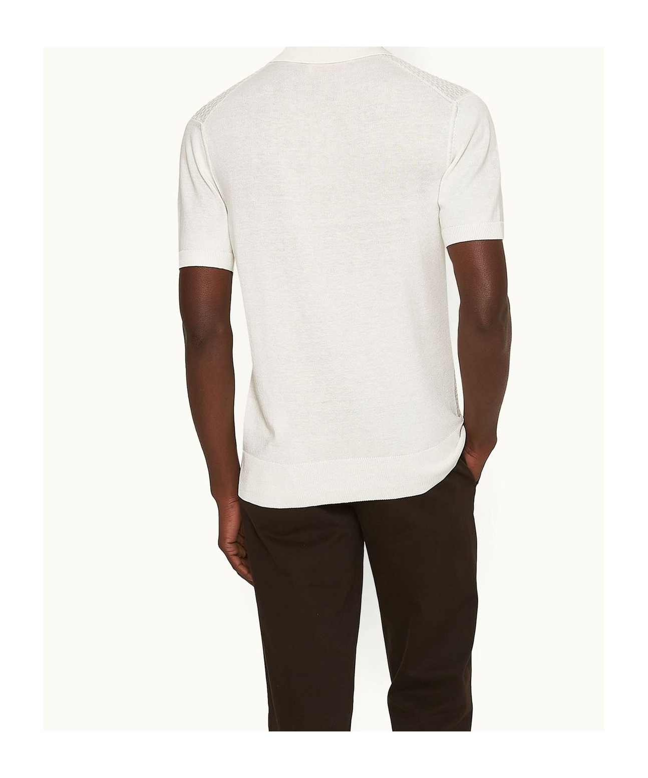 Orlebar Brown Short-sleeved Polo Shirt In White