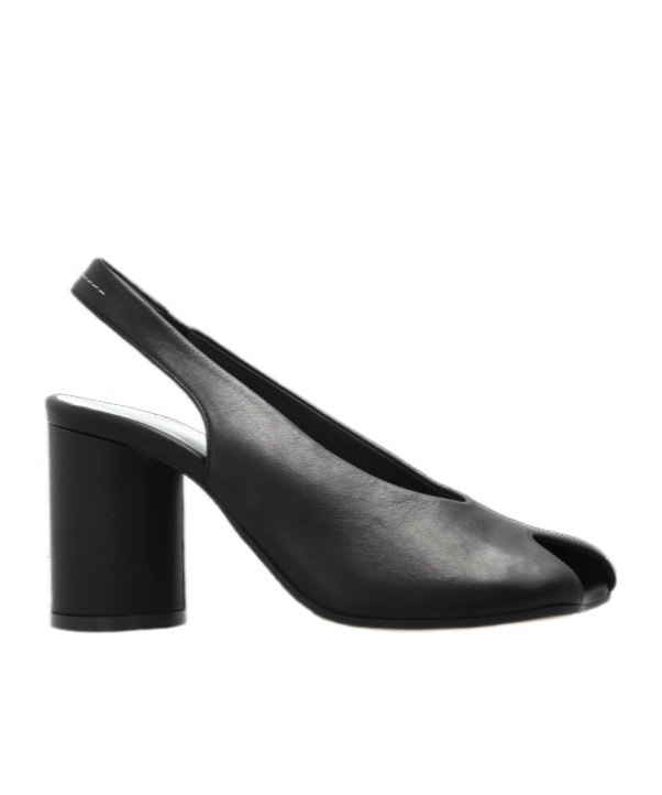 Shop Mm6 Maison Margiela 10mm Slingback Pumps In Black