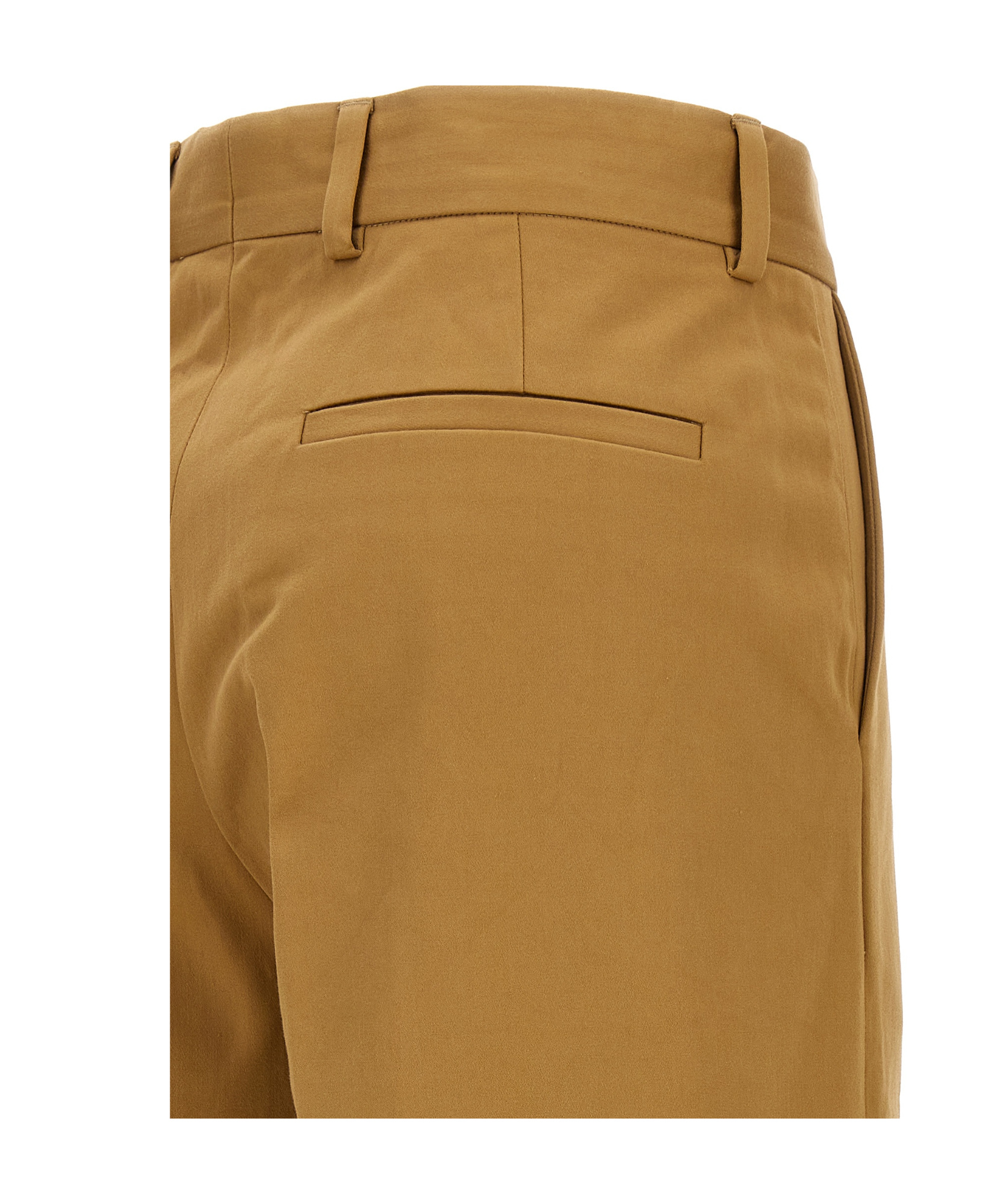 Dries Van Noten 'paxy' Wide Leg Trousers With Front Crease In Brown