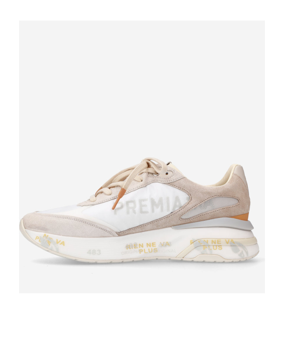 Premiata Logo Sports Shoes In White