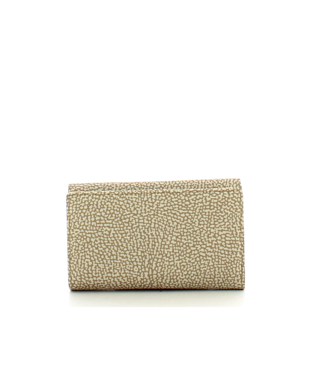 Borbonese Textured Compact Wallet In Sand