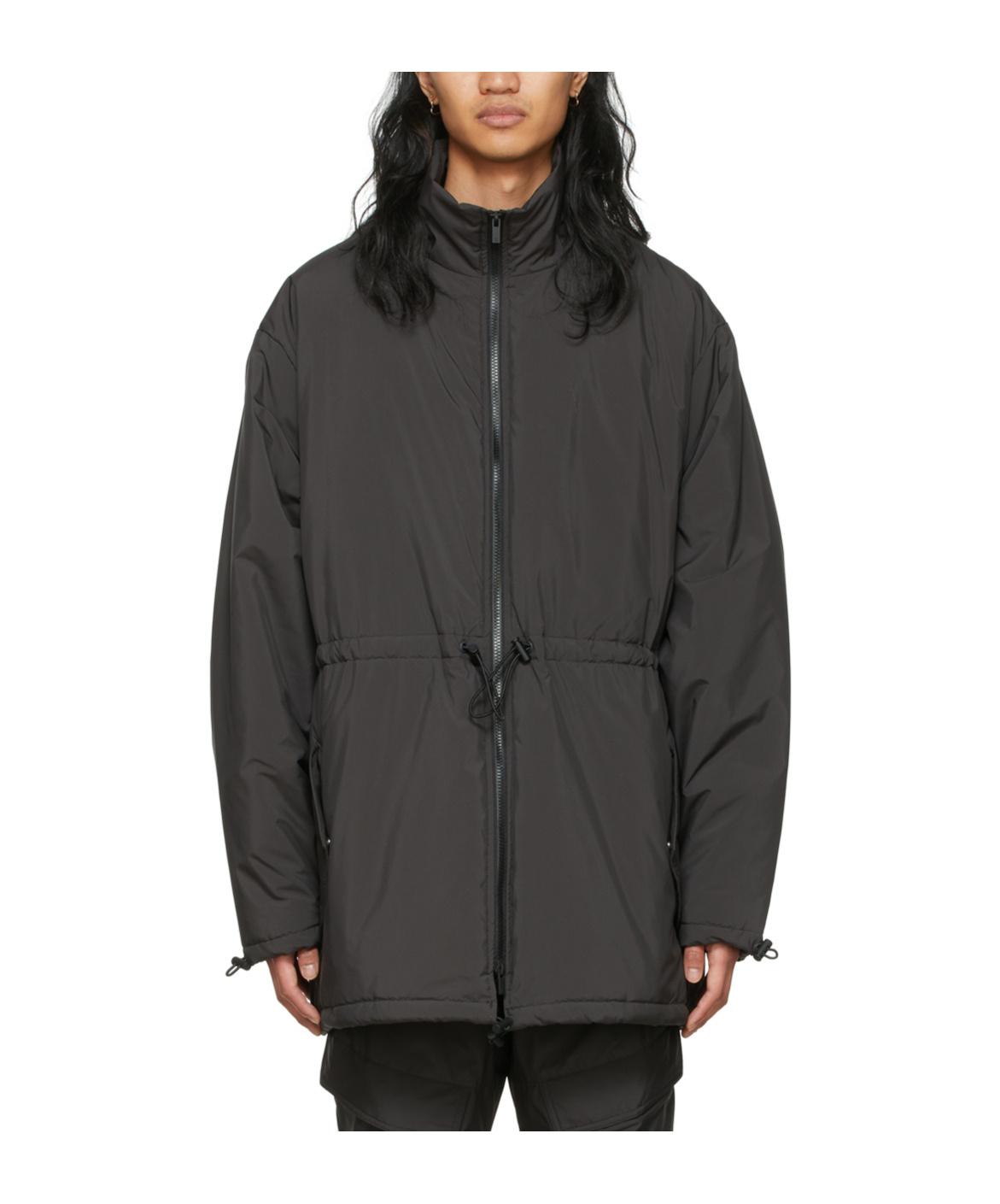 ESSENTIALS DRAWSTRING-FASTENING WAIST JACKET 