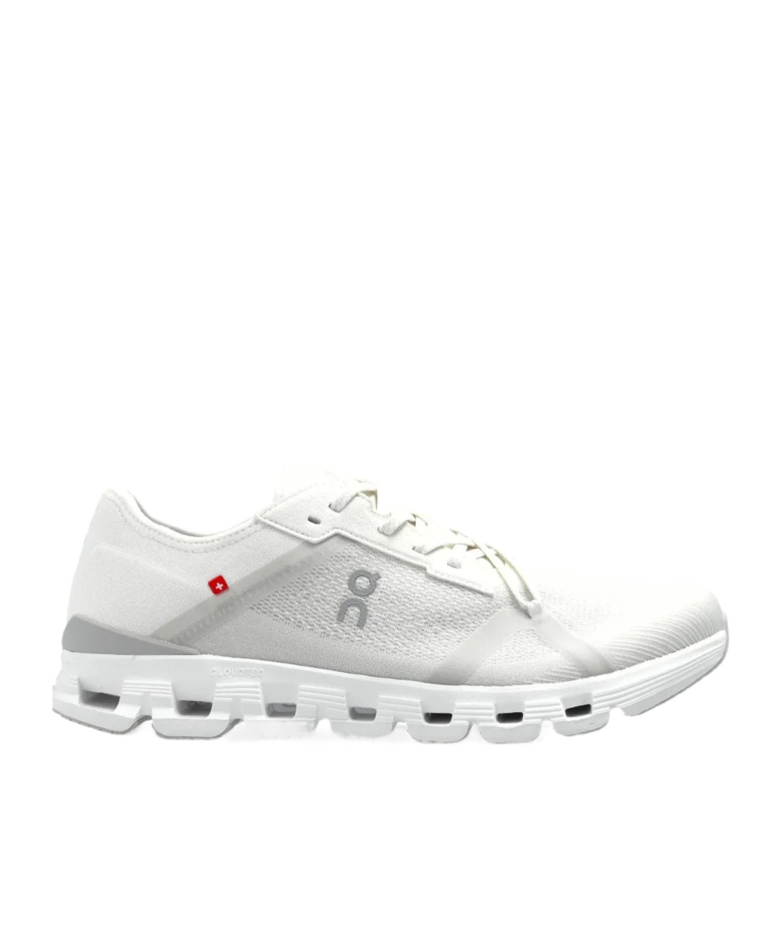 On Running Lace-up Running Sneakers In White