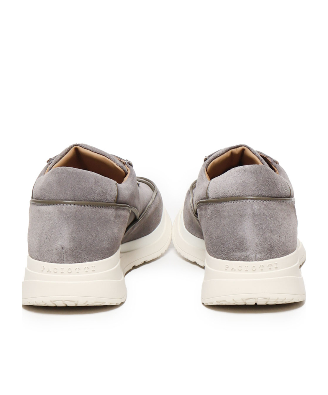 Cesare Paciotti Round Head Low-cut Casual Shoes In Gray