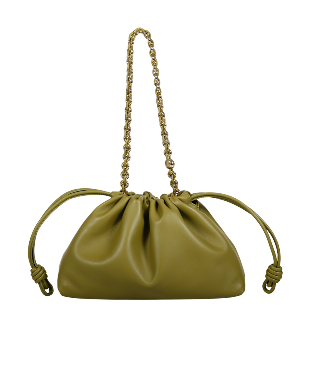 Loewe Medium Flamenco Shoulder Bag In Green